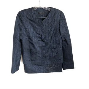 Lafayette 148 Silk Jacquard Skirt Suit Set